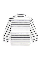 Baby Boys Striped Cotton 1/4 Zip Pullover