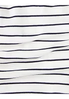 Baby Boys Striped Cotton 1/4 Zip Pullover