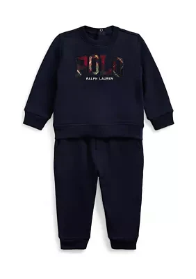 Baby Boys Seasonal Fleece Sweatshirt and Pants Set