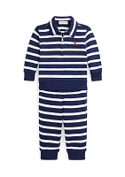 Baby Boys Striped French Terry Pullover & Pants Set