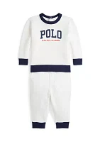 Baby Boys Logo Fleece Sweatshirt & Jogger Pants Set