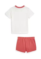 Baby Boys Polo Bear Cotton T-Shirt & Shorts Set