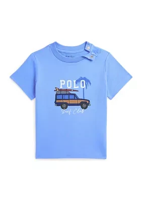 Baby Boys Car Printed Cotton Jersey T-Shirt