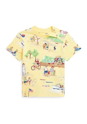 Baby Boys Polo Bear Cotton Jersey T-Shirt