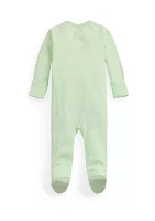 Baby Boys Cotton Interlock Footed Coverall