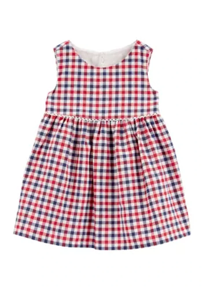 Baby Girls Gingham Tiered Dress