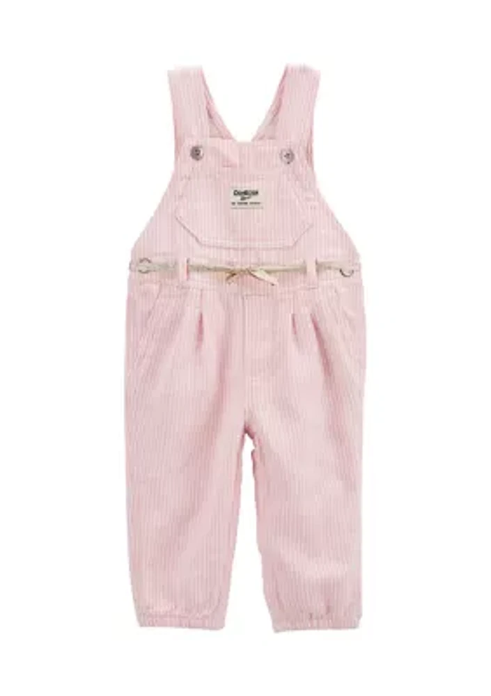 Baby Girls Knit Overalls