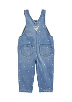 Baby Girls Heart Overalls