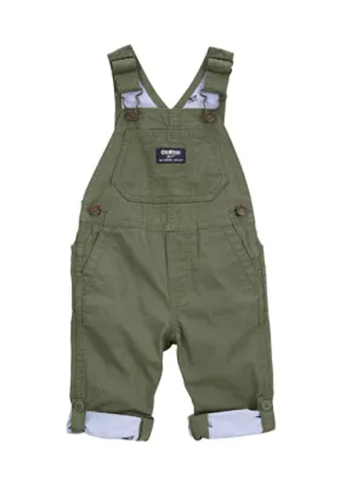 Baby Boys Logo Patch Overalls