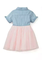 Baby Girls Denim Tulle Dress