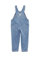 Toddler Girls Heart Overalls