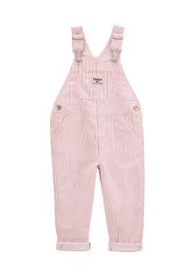 Toddler Girls Knit Overalls