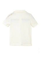 Toddler Boys Short Sleeve Knit Polo Shirt