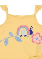 Toddler Girls Graphic Tank Top and Shorts Set