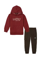 Toddler Boys Graphic Hoodie and Joggers Set