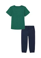 Toddler Boys Graphic T-Shirt and Pants Set