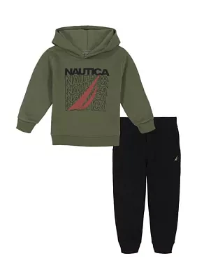 Toddler Boys Graphic Hoodie and Joggers Set