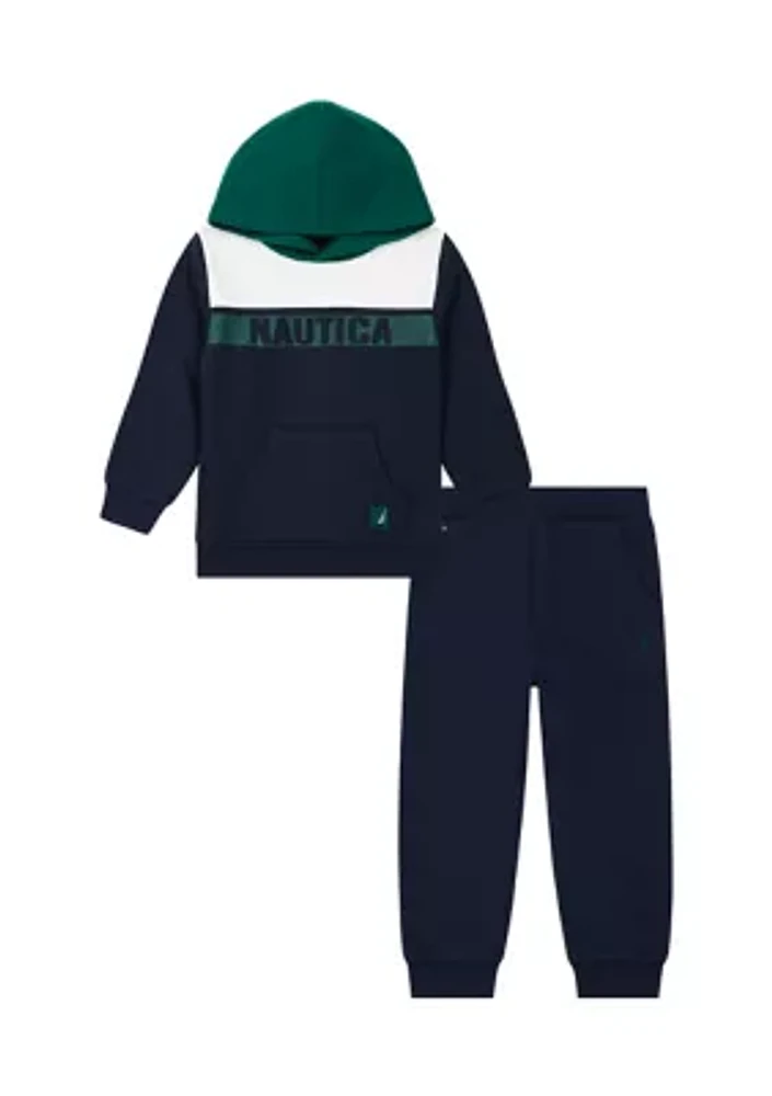 Toddler Boys 2 Piece Fleece Joggers Set