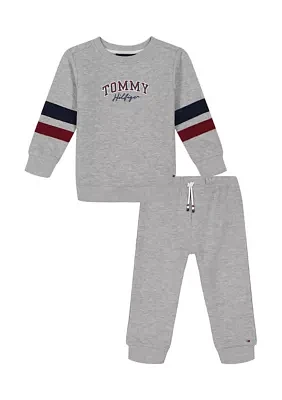 Toddler Boys Graphic Shirt and Knit Joggers Set