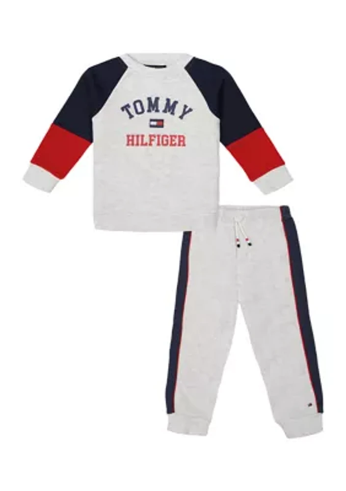 Toddler Boys Knit T-Shirt and Joggers Set