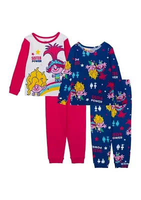 Toddler Girls Printed Pajama Set