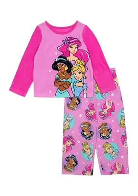 Toddler Girls Princess Wishes Fleece Pajama Set