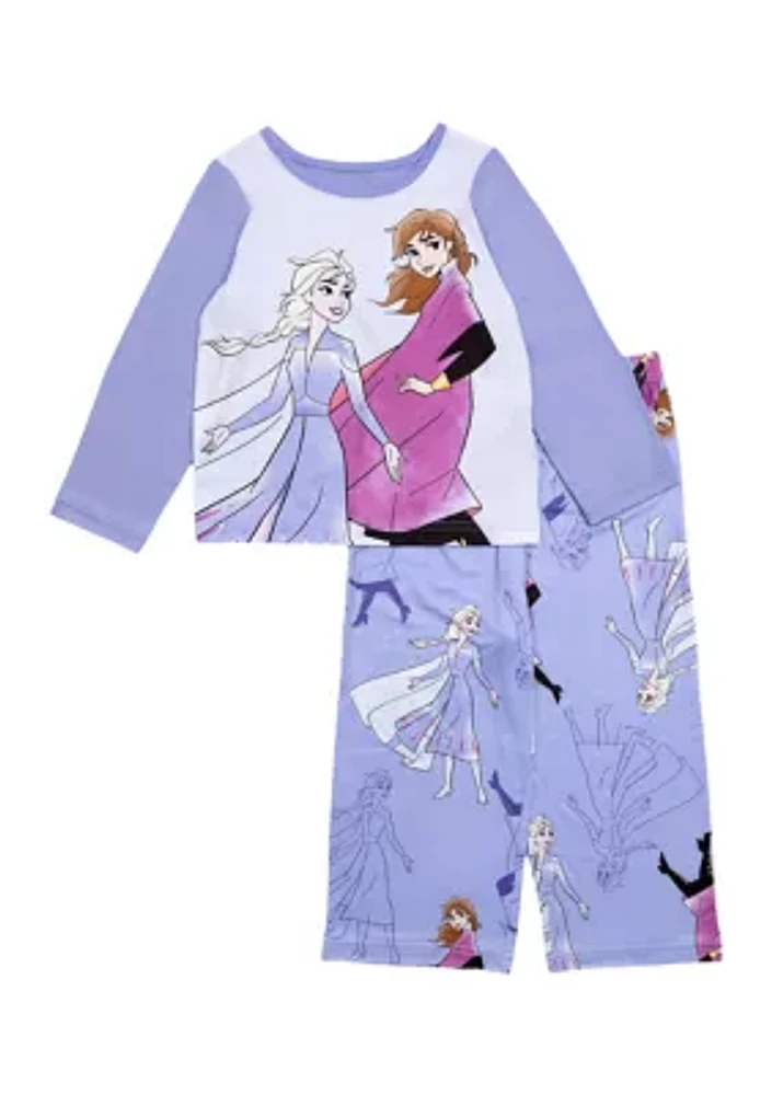 Toddler Girls Frozen Sisters Printed Pajama Set