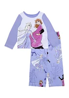 Toddler Girls Frozen Sisters Printed Pajama Set