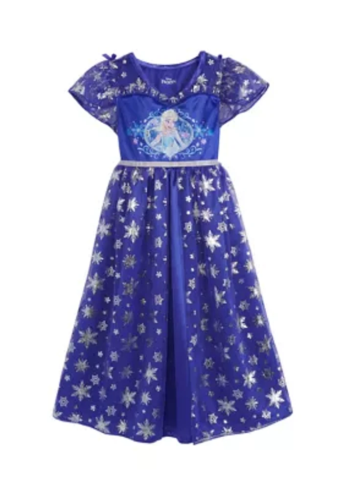 Toddler Girls Elsa Navy Nightgown