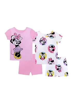 Toddler Girls Minnie Mouse Printed Pajama Set