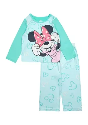 Toddler Girls Super Shy Minnie Mouse Jersey Pajama Set