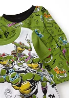 Toddler Boys 4-Piece TMNT Pajama Set