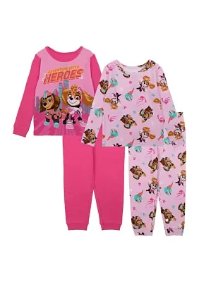 Toddler Girls Printed Pajama Set