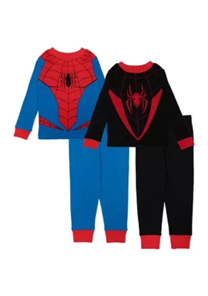 Toddler Boys 4 Piece Pajama Set