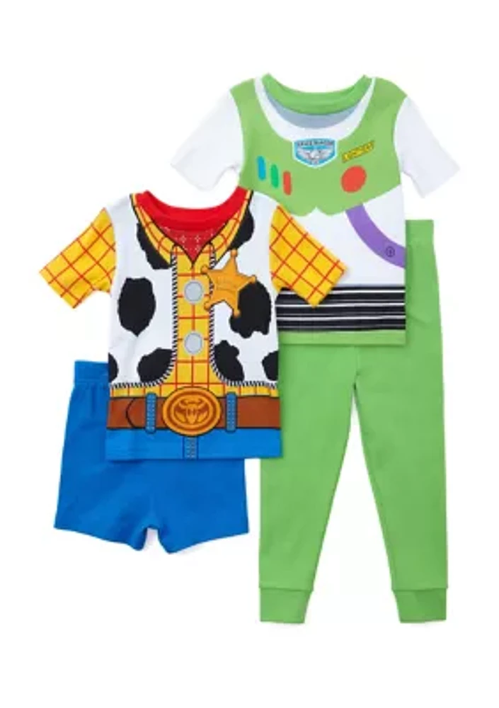 Toddler Boys Toy Story 4-Piece Pajama Set