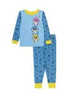 Toddler Boys Printed Pajama Set