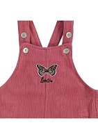 Baby Girls Cordurory Butterfly Skirtall Set