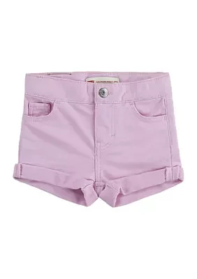 Toddler Girls Roll Up Denim Shorts