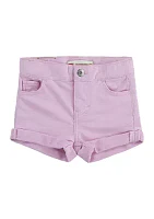 Toddler Girls Roll Up Denim Shorts