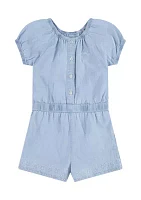 Toddler Girls Puff Sleeve Romper