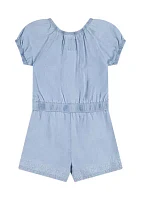 Toddler Girls Puff Sleeve Romper