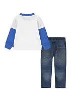 Baby Boys Smore Friends Graphic T-Shirt and Jeans Set