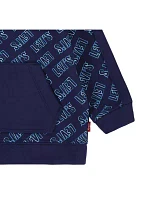 Baby Boys Allover Printed Sweatshirt and Joggers Set