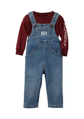 Baby Boys Baggy Tapered Overalls Set