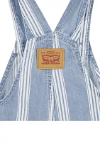 Toddler Boys Striped Indigo Shortall and T-Shirt Set