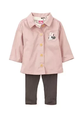 Baby Girls Three Piece Minnie Mouse Jacket Set