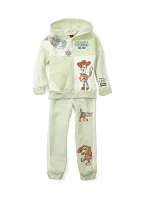 Toddler Boys Printed Hoodie and Joggers Set