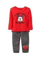 Baby Boys 3 Piece Mickey Mouse Vest Set