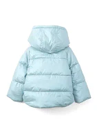 Toddler Girls Iridescent Puffer Jacket