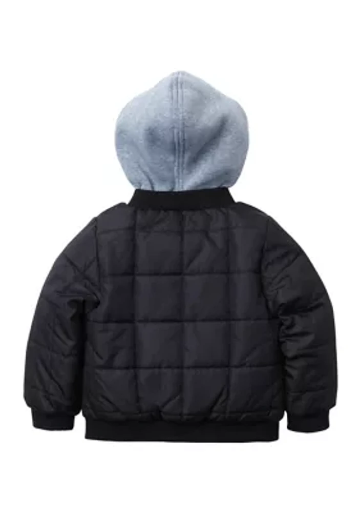 Baby Boys Quilted Bomber Jacket